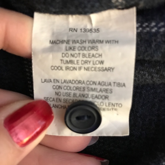 SOLD Grayers Flannel Shirt High Quality Mens L Blue White Plaid Heavyweight - Picture 8 of 8